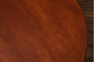 アンティーク家具　大正昭和初期　小振りなサイズが可愛らしい丸ちゃぶ台(座卓、ローテーブル、サイドテーブル)(R-039329)