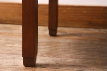 アンティーク家具　大正昭和初期　小振りなサイズが可愛らしい丸ちゃぶ台(座卓、ローテーブル、サイドテーブル)(R-039329)