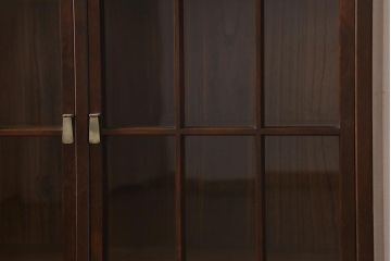 アンティーク家具　工芸家具　上手物　天板・側面エンジュ材　前面桜材　凝った造りの上品な本箱(ブックケース、収納棚、飾り棚)(R-039332)