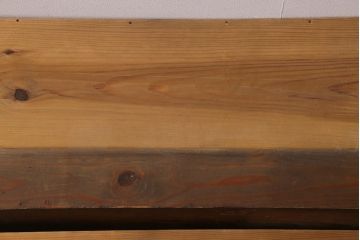 アンティーク雑貨　和製アンティーク　重ねて階段式になる木製ディスプレイ棚3個セット(飾り棚、花台)(R-039335)