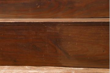 アンティーク雑貨　和製アンティーク　重ねて階段式になる木製ディスプレイ棚3個セット(飾り棚、花台)(R-039335)