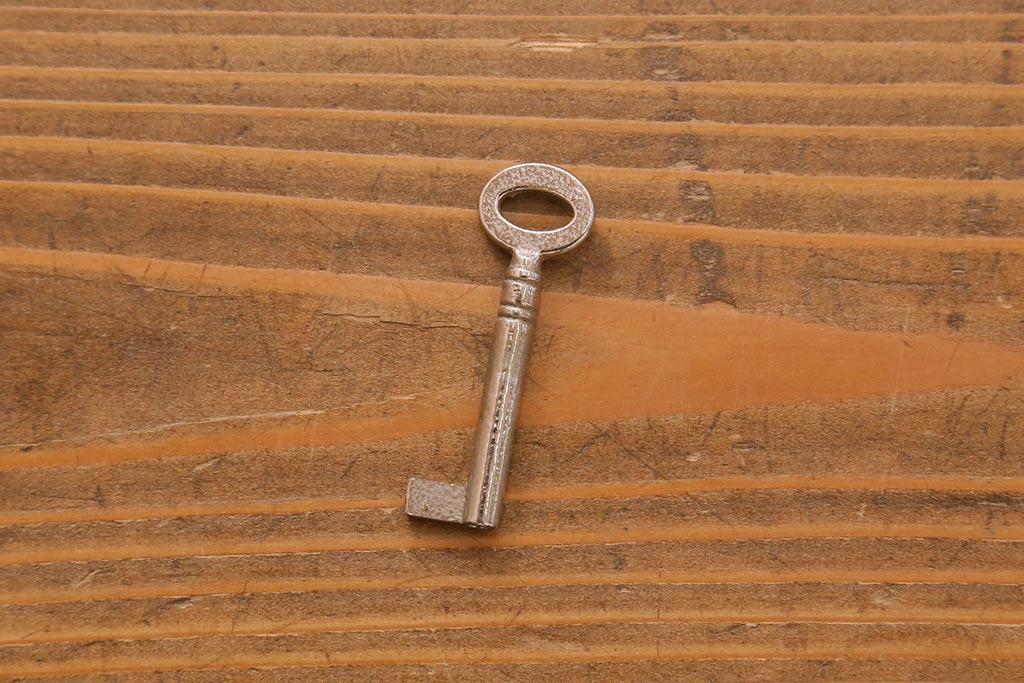 ヴィンテージ家具 フランスビンテージ メディカル シルバーのボディに黄味がかった赤のペイントが格好良いメタルキャビネット(ガラスケース、陳列棚、収納棚)(R-039341)