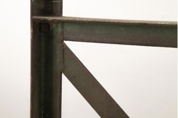 和製ビンテージ　重厚感でインダストリアルな佇まいがおしゃれなアイアン製カート(台車、鉄製、ディスプレイ、ヴィンテージ)(R-039346)