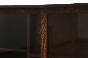 アンティーク家具　和製アンティーク　昭和初期　前面桑材　味わい深い和の雰囲気漂う茶箪笥(収納棚、戸棚)(R-039351)