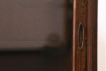 アンティーク家具　和製アンティーク　昭和初期　前面桑材　味わい深い和の雰囲気漂う茶箪笥(収納棚、戸棚)(R-039351)