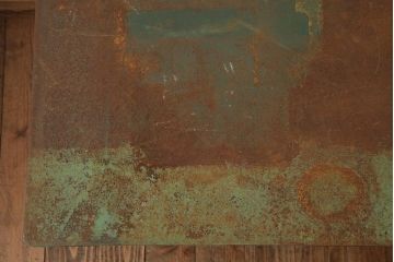 ビンテージ家具　インダストリアル　シャビーな質感と重厚感がおしゃれなアイアン製作業台(鉄製)(R-039352)