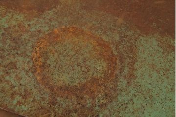 ビンテージ家具　インダストリアル　シャビーな質感と重厚感がおしゃれなアイアン製作業台(鉄製)(R-039352)