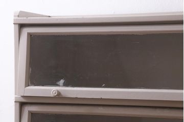 アンティーク家具　和製アンティーク　昭和初期　ペイントが可愛らしい雰囲気のブックケース(本箱、収納棚、戸棚)(R-039357)