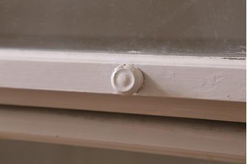 アンティーク家具　和製アンティーク　昭和初期　ペイントが可愛らしい雰囲気のブックケース(本箱、収納棚、戸棚)(R-039357)