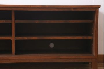 ラフジュ工房オリジナル　古建具リメイク　組子模様が和の風情漂わせるローボード(リビングボード、テレビ台)(R-039359)