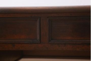 アンティーク家具　和製アンティーク　大正期　総欅材　大正浪漫スタイルにおすすめ
のデスク(平机、在宅ワーク、在宅用ワークデスク)(R-039362)