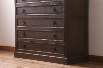 ビンテージ家具　神戸洋家具　伊藤家具　クラシカルな佇まいのチェスト(衣装タンス、引き出し、ヴィンテージ)(R-039363)