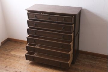 ビンテージ家具　神戸洋家具　伊藤家具　クラシカルな佇まいのチェスト(衣装タンス、引き出し、ヴィンテージ)(R-039363)