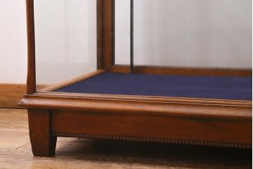 アンティーク家具　イギリスアンティーク　WITHY GROVE STORES　オーク材製　温かみのある木色がレトロなガラスケース(ショーケース、陳列棚)(R-039366)