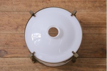 アンティーク照明　和製アンティーク　昭和初期　透かし模様が目を引く吊り下げ照明(天井照明)(R-039377)