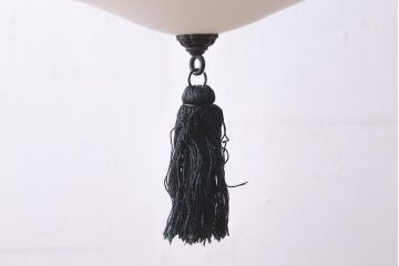アンティーク照明　和製アンティーク　大正昭和初期　タッセル(飾り房)付き　和の風情漂う吊り下げ照明(天井照明、ペンダントライト)(R-039379)