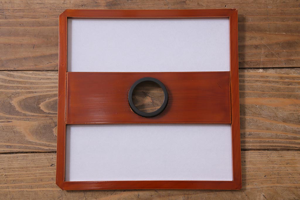 アンティーク照明　激レア!上手物　春慶塗が施された上品な佇まいの天井照明(吊り下げ照明)(R-039381)