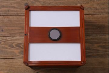 アンティーク照明　激レア!上手物　春慶塗が施された上品な佇まいの天井照明(吊り下げ照明)(R-039381)