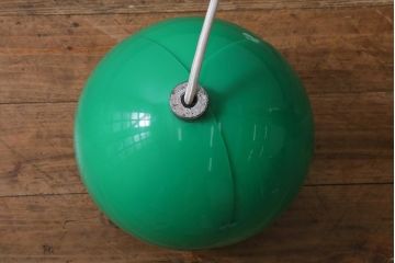 ビンテージ照明　和製ビンテージ　松下電工(ナショナル)　レトロなデザインが愛らしいプラスチックシェード照明(天井照明)(R-039385)