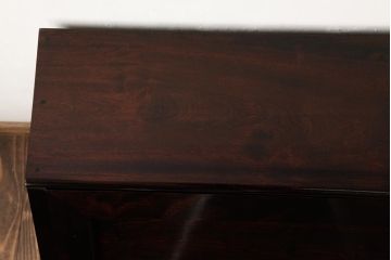 ビンテージ家具　松本民芸家具　シックな空間作りにおすすめの高山式座ライティングビューロー(簿記机、在宅ワーク、在宅用デスク)(定価約24万5千円)(R-039389)