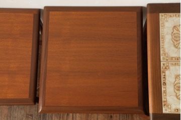 ヴィンテージ家具　イギリス・北欧ビンテージ　G-PLAN(ジープラン)　チーク材　タイルトップがお洒落なネストテーブル(サイドテーブル)(R-039390)