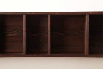 ラフジュ工房オリジナル　古材リメイク　杉材　レトロでシンプルなウォールシェルフ(壁掛け棚、吊り棚、ウォールラック)(R-039395)