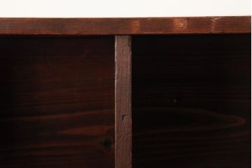 ラフジュ工房オリジナル　古材リメイク　杉材　レトロでシンプルなウォールシェルフ(壁掛け棚、吊り棚、ウォールラック)(R-039395)