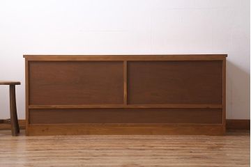 ラフジュ工房オリジナル　古建具リメイク　味わい深い和の雰囲気漂うローボード(収納棚、テレビ台、テレビボード)(R-039396)