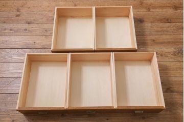 ラフジュ工房オリジナル　古建具リメイク　味わい深い和の雰囲気漂うローボード(収納棚、テレビ台、テレビボード)(R-039396)
