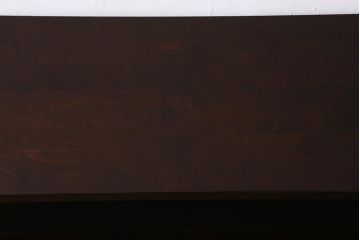 中古　北海道民芸家具　モダンな佇まいが魅力な飾り棚(茶棚、茶タンス)(R-039398)