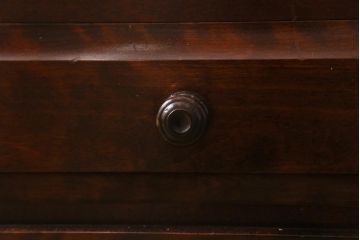 中古　北海道民芸家具　モダンな佇まいが魅力な飾り棚(茶棚、茶タンス)(R-039398)