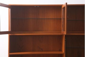 ヴィンテージ家具　イギリスビンテージ　G-PLAN(ジープラン)　Fresco(フレスコ)シリーズ　北欧スタイル家具らしいシンプルなウォールユニット(収納棚、キャビネット)(R-039402)