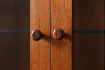 ヴィンテージ家具　イギリスビンテージ　G-PLAN(ジープラン)　Fresco(フレスコ)シリーズ　北欧スタイル家具らしいシンプルなウォールユニット(収納棚、キャビネット)(R-039402)