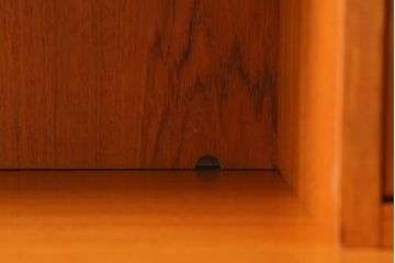 ヴィンテージ家具　イギリスビンテージ　G-PLAN(ジープラン)　Fresco(フレスコ)シリーズ　北欧スタイル家具らしいシンプルなウォールユニット(収納棚、キャビネット)(R-039402)