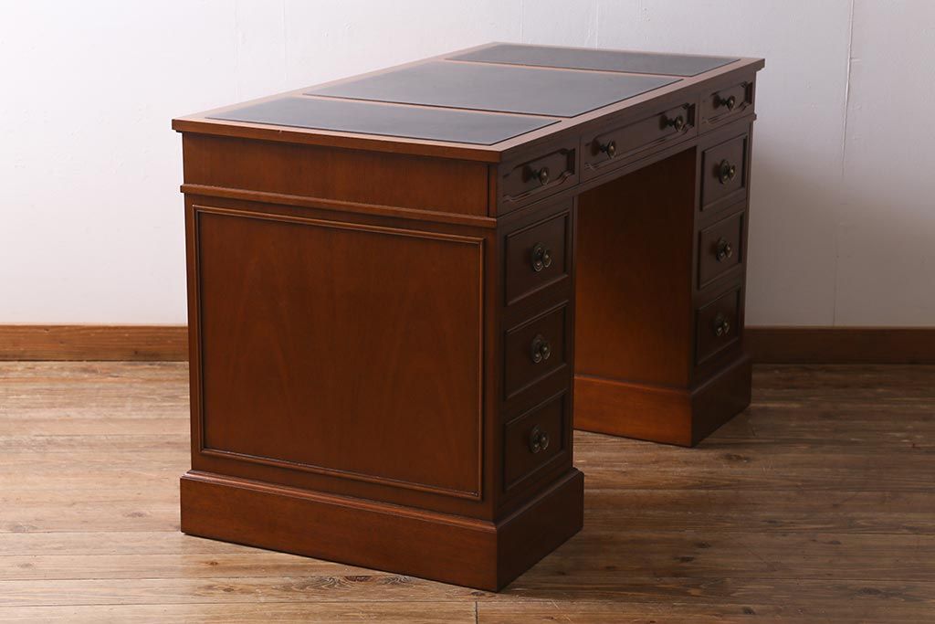 中古美品　DREXEL HERITAGE JAPAN(ドレクセルヘリテイジ・ジャパン)　Triune(トライユン)　デスク(机、在宅ワーク、在宅用)(定価約75万円)(R-039403)