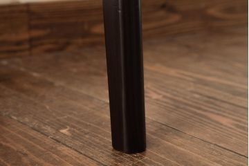 リメイク家具　和製アンティーク　昭和中期　天板栗材　バイカラーがお洒落なサイドテーブル(コンソールテーブル、飾り台、花台)(R-039404)