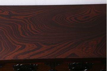 中古　伝統民芸家具　岩谷堂箪笥　華やかな意匠の四、五尺整理(二ツ重)箪笥(衣装箪笥、整理タンス)(定価約77万円)(R-039415)