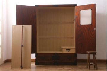 中古　岩谷堂箪笥　菊幸　幸型洋服タンス40 風格漂うワードローブ(洋服タンス)(定価約63万円)(R-039416)