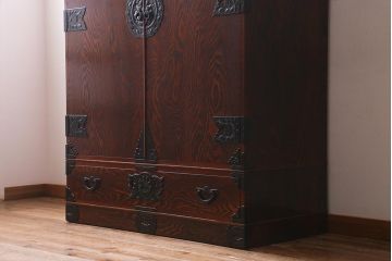 中古　岩谷堂箪笥　菊幸　幸型洋服タンス40 風格漂うワードローブ(洋服タンス)(定価約63万円)(R-039416)