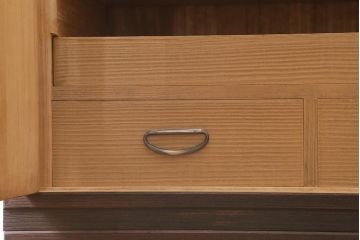 中古　伝統工芸品　上品な和の趣漂う加茂総桐箪笥(総桐たんす、和箪笥、衣装タンス)(定価約120万円)(R-039417)