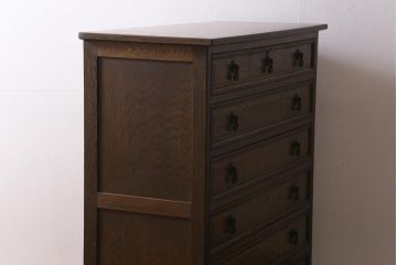 ビンテージ家具　神戸洋家具　伊藤家具　クラシカルな佇まいのチェスト(衣装タンス、引き出し)(R-039418)