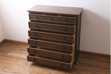 ビンテージ家具　神戸洋家具　伊藤家具　クラシカルな佇まいのチェスト(衣装タンス、引き出し)(R-039418)