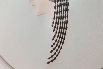 フランス作家　Erte(エルテ)　シルクスクリーン　アールデコ　エディション有り　270300　額装