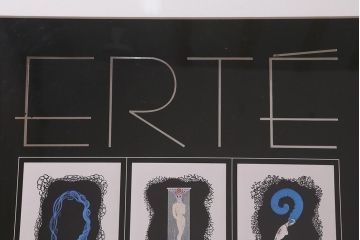 フランス作家　Erte(エルテ)　ナンバー　アールデコ　額装　ポスター
