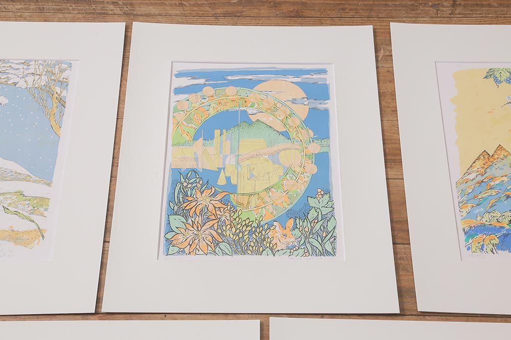 吉田正雄　作品集　「夢・筑波」　69/100　リトグラフ　EXPO’85　5枚