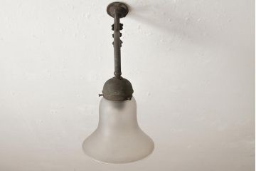 アンティーク照明　大正ロマン　花が咲いたようなデザインが魅力のウォールライト(シェード、ブラケットライト、壁掛け照明、壁付け照明)(R-039429)