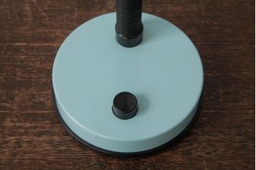 ビンテージ照明　レトロ　ポップなブルーが爽やかな印象のデスクスタンド(卓上照明、デスクライト)(R-039431)