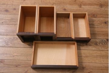 アンティーク家具　中古　松本民芸家具　M型一面鏡I　直線的なデザインが美しいドレッサー(鏡台)(定価約19万円)(R-039436)