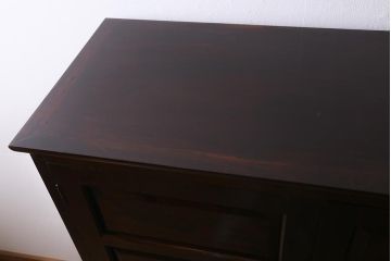 中古　民芸家具　衣装盆付き　上品なデザインの和タンス(衣装箪笥、引き出し、チェスト、着物箪笥)(R-039437)