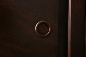 当店リメイク家具 松本民芸家具 衣装盆・棚 2WAY脚付キャビネット(和タンス、戸棚、収納棚、着物箪笥)(R-039443)